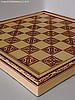 'Victorian Ivory' Ornamental Resin Chess Board - 35.5cm